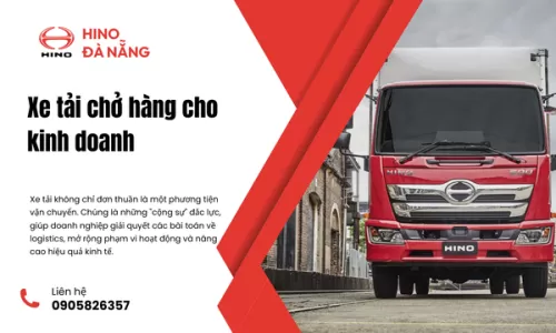 Xe tải chở hàng cho kinh doanh